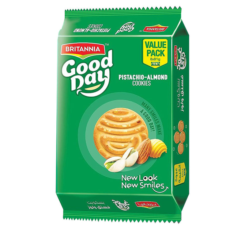Britannia Pistachio-Almond Cookies Value Pack 8 x 72 g