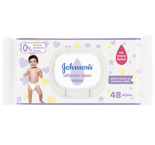 Johnson's Ultimate Clean Baby Wipes 48 pcs