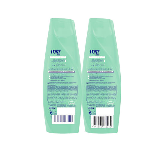 Pert Plus Daily Care Shampoo with Honey & Oatmeal Extracts Value Pack 2 x 400 ml