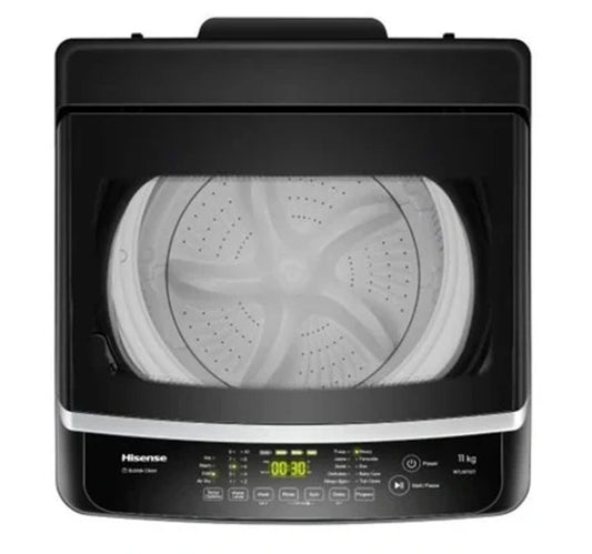 Hisense Top Load Fully Automatic Washing Machine, 11 kg, 1200 RPM, Titanium Grey, WTJA1112T