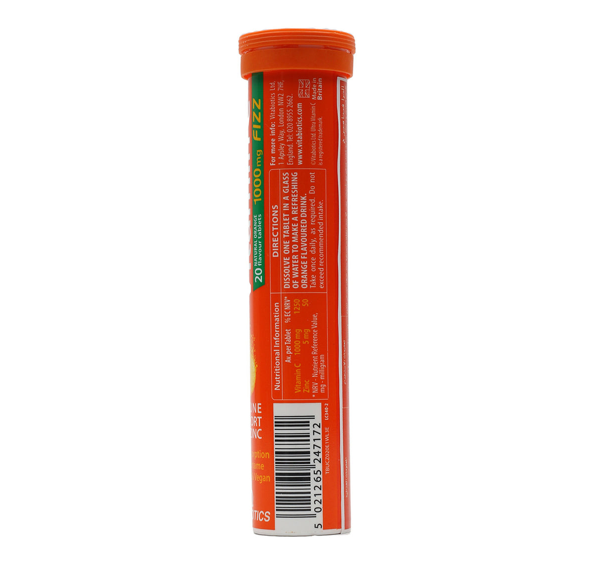 Vita biotics Ultra Vitamin C Immune 1000mg Orange 20pcs