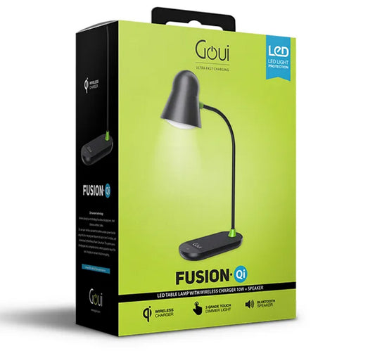 Goui Fusion Led Lamp with Built-in Speaker and Qi Wireless Charger, G-LWSPEAKER-K