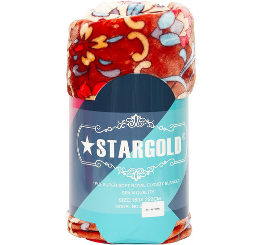 Stargold Blanket 160 x 220cm SG-BL2011R Assorted