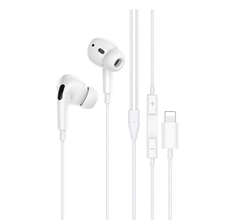 Iends Stereo Wired Earphones with Lightning Connector IE-HS352, White Lulu Hypermarket