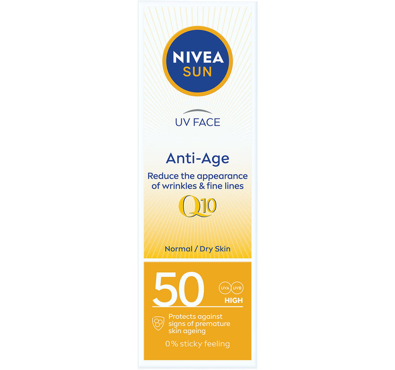 كريم نيفيا صن للوجه بحماية عالية من الأشعة فوق البنفسجية UVA وUVB SPF 50 50 مل