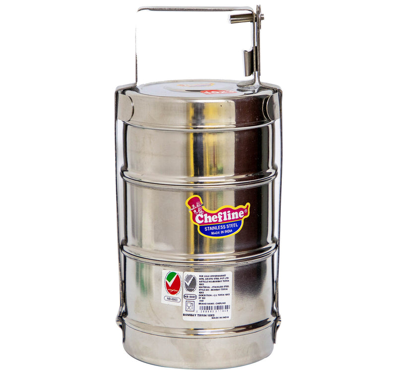 Chefline 3 Tier Tiffin Box, 10 cm, ST 103