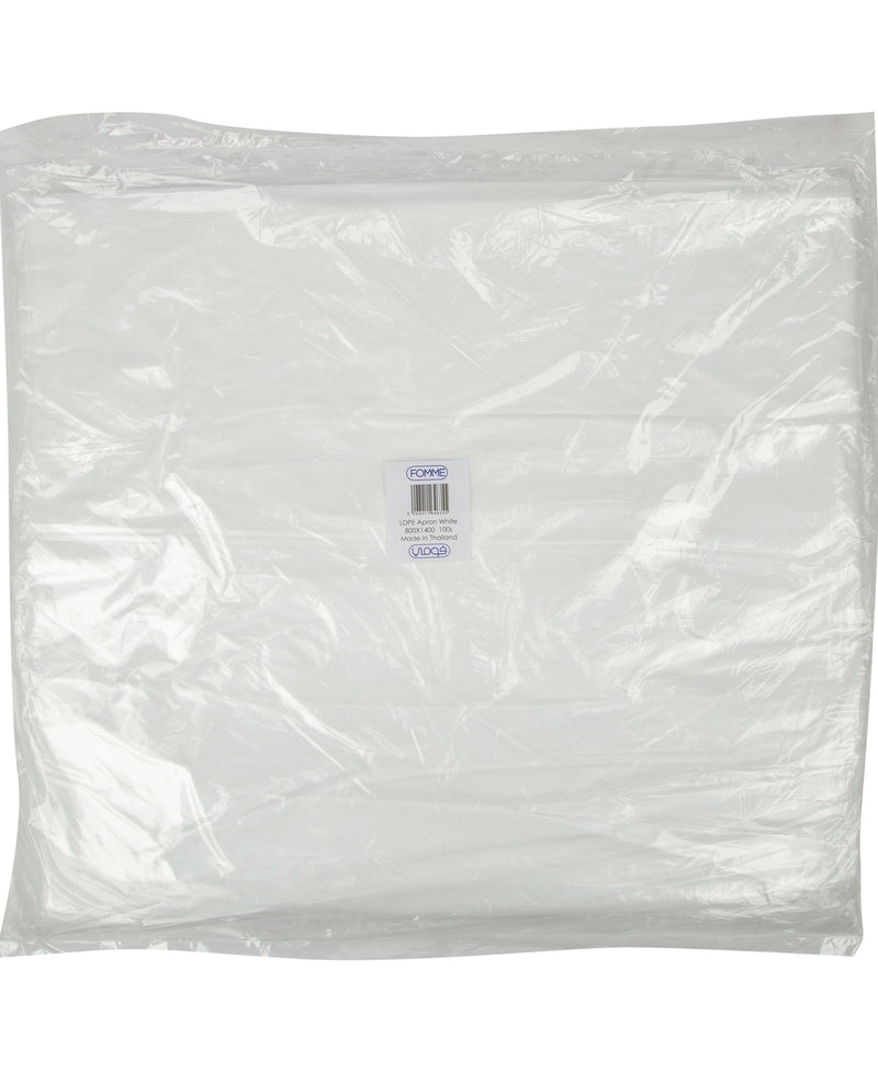 Fomme LDPE Apron White Size 800x1400 100pcs
