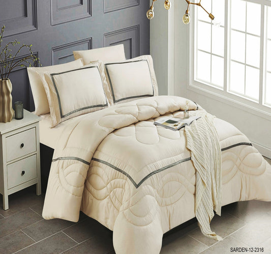 Elite Home Comforter Set 6pcs 230 x 250cm Sarden