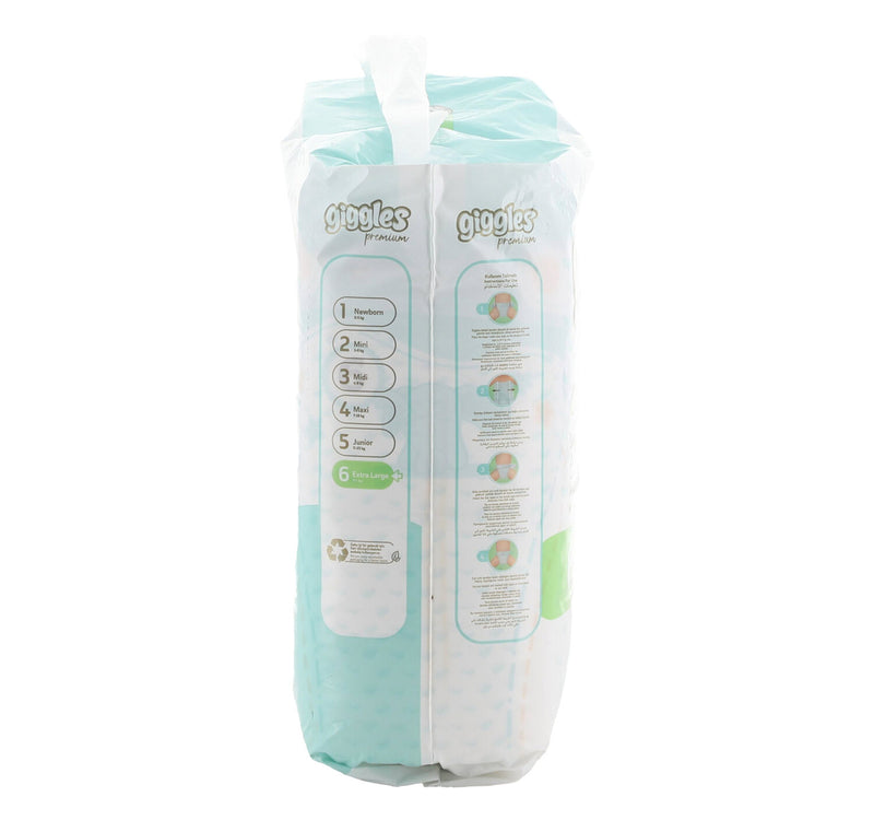 Giggles Premium Baby Diaper Extra Large Size 6 15+ kg 36 pcs
