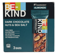 Be-Kind Dark Chocolate Nuts & Sea Salt Bar 3 x 30 g Lulu Hypermarket