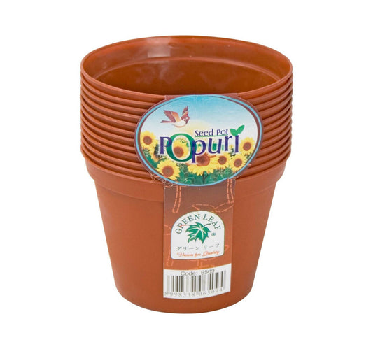 Green Leaf Seed Pot Set 12pc Assorted Colors