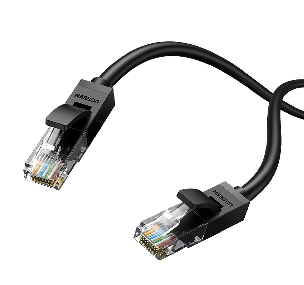 Ugreen Cat 6 Round UTP Gigabit Ethernet Network Cable, 5 m, Black, 20162