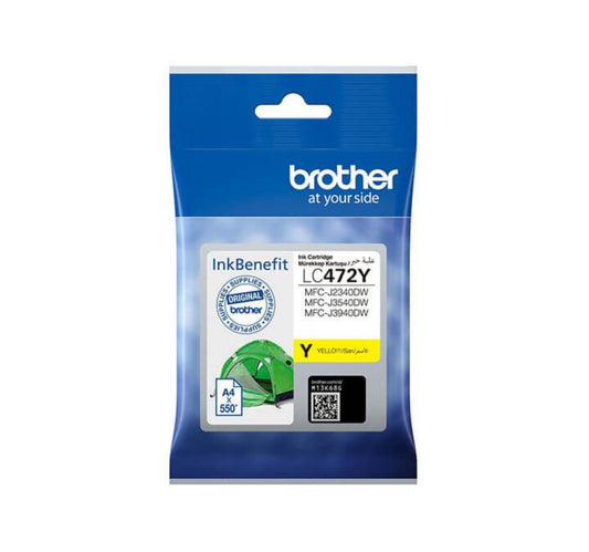 Brother Standard Yield Innobella Ink Cartridge, Yellow, BG-LC472Y