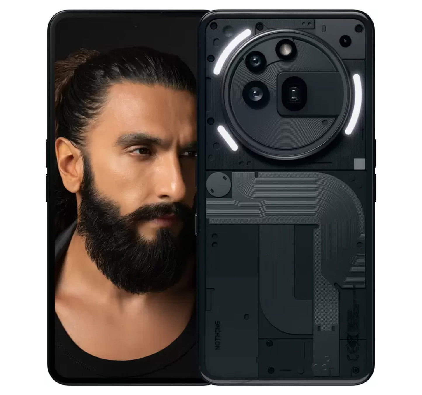 Nothing Phone (3a) Pro 5G Smartphone, 12 GB RAM, 256 GB Storage, Black, A10400216 Lulu Hypermarket