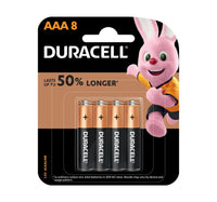 Duracell Type AAA Alkaline Batteries, pack of 8