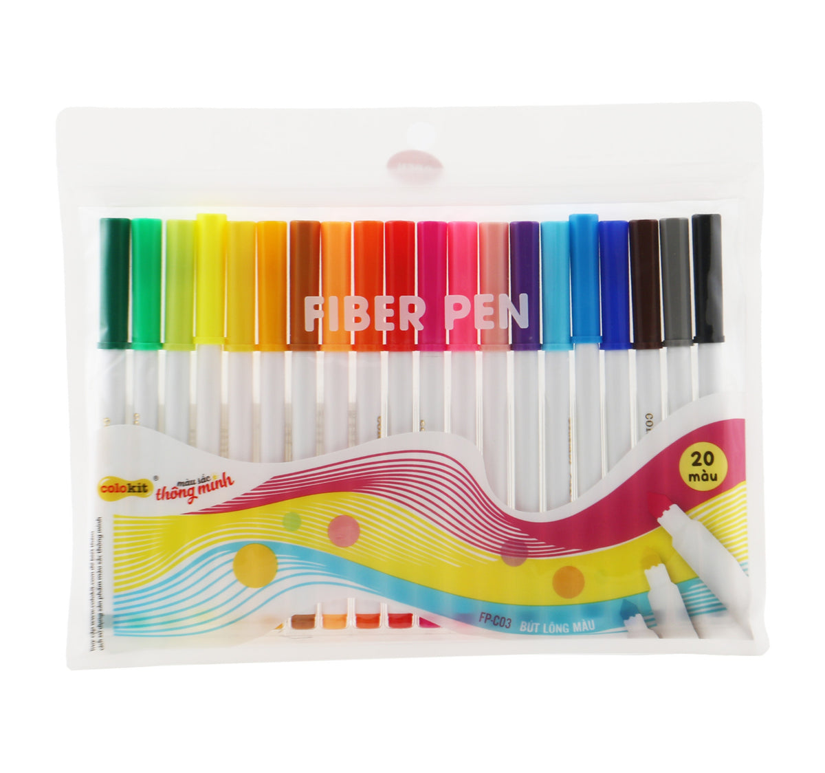 Flex Office Colokit Fiber Pen FP-C03 20pcs