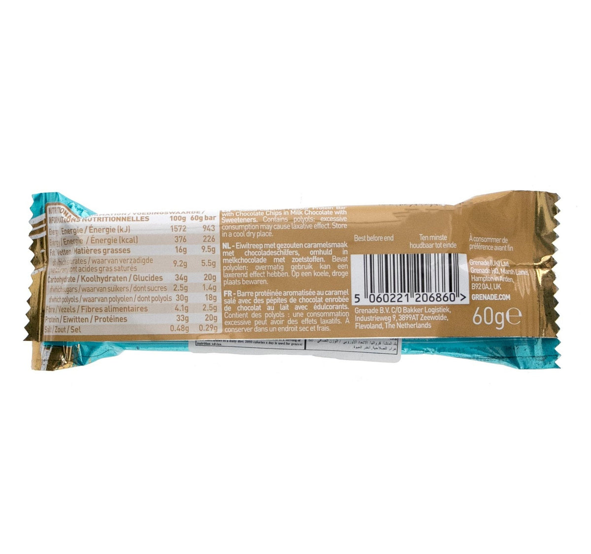 Grenade Chocolate Chip Salted Caramel Carb Killa Bar 60 g