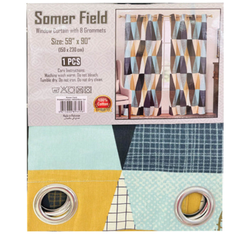 Somer Field Window Curtain 150x230cm 1pc Assorted