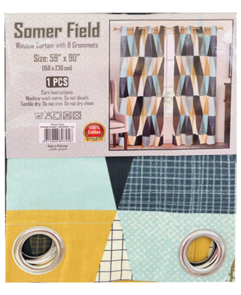 Somer Field Window Curtain 150x230cm 1pc Assorted