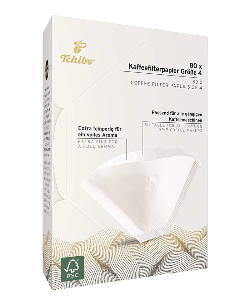 Tchibo Coffee Filter Paper Size 4 80 pcs