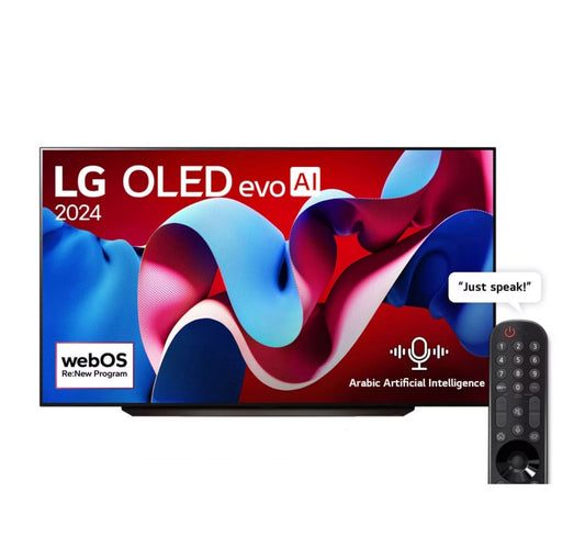LG OLED evo C4 83 بوصة 4K تلفزيون ذكي AI Magic Remote Dolby Vision webOS24 2024