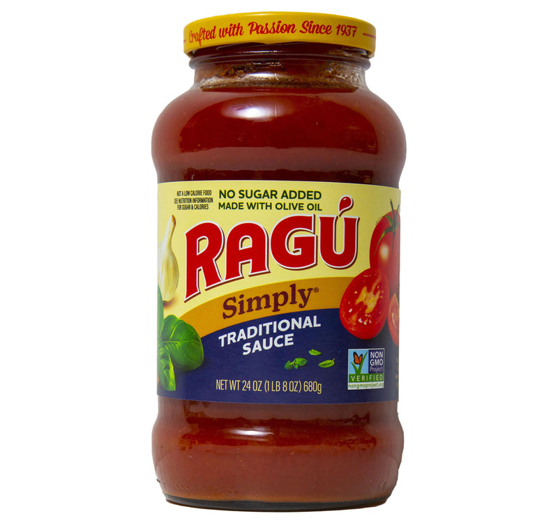 Ragu Simply Traditional Sauce No Added Sugar 680 g Lulu Hypermarket