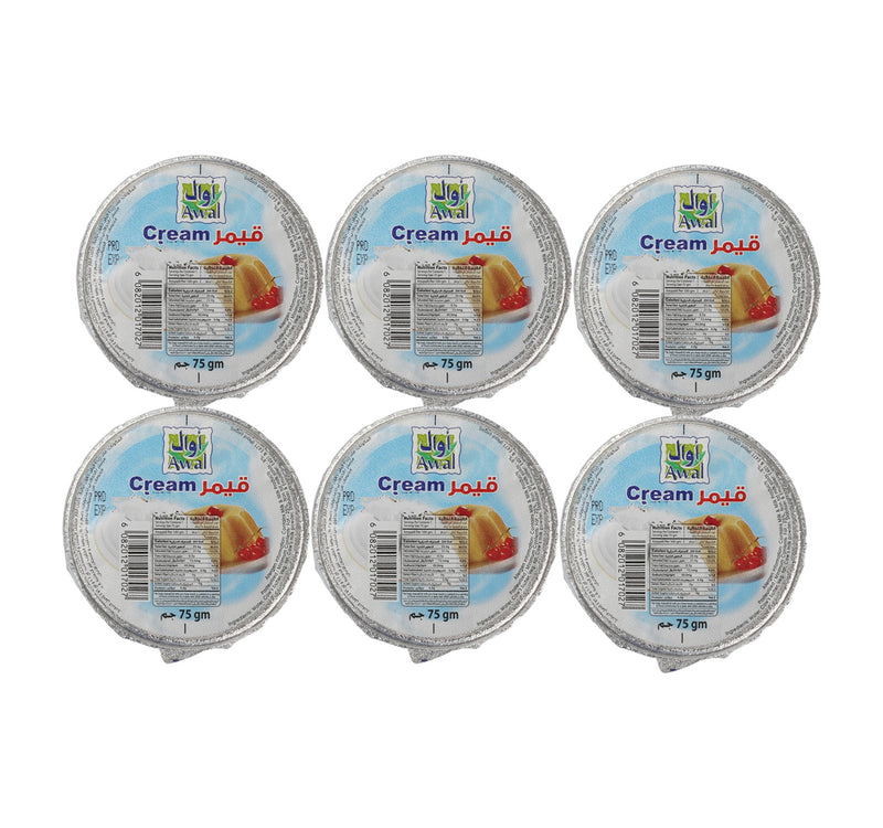 Awal Fresh Cream 6 x 75 g Lulu Hypermarket