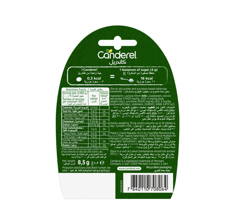 Canderel Green Stevia Sweetener Tablet 100pcs