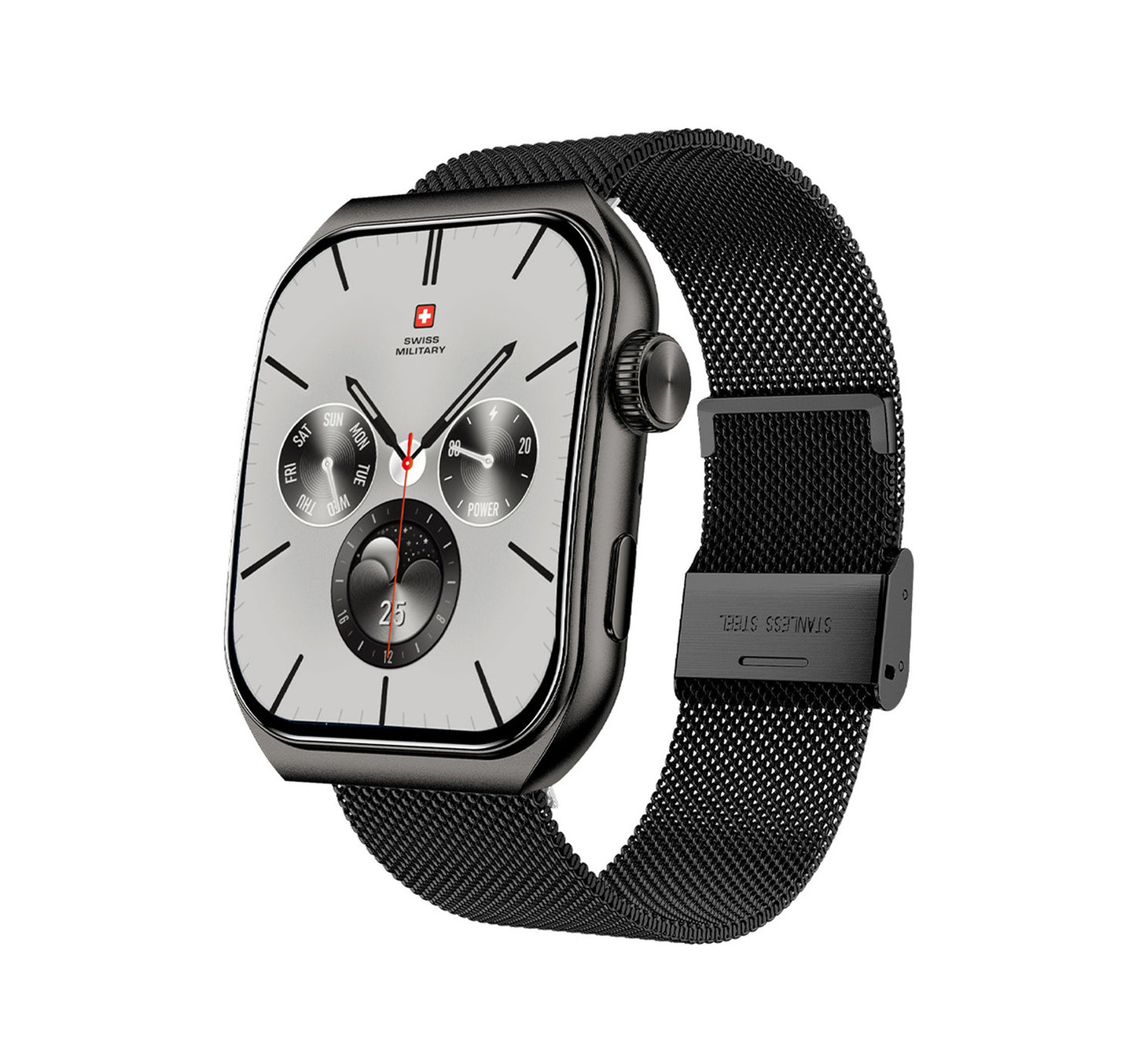 Swiss Military Smart Watch Alps 3 Gun Metal Stainless Steel