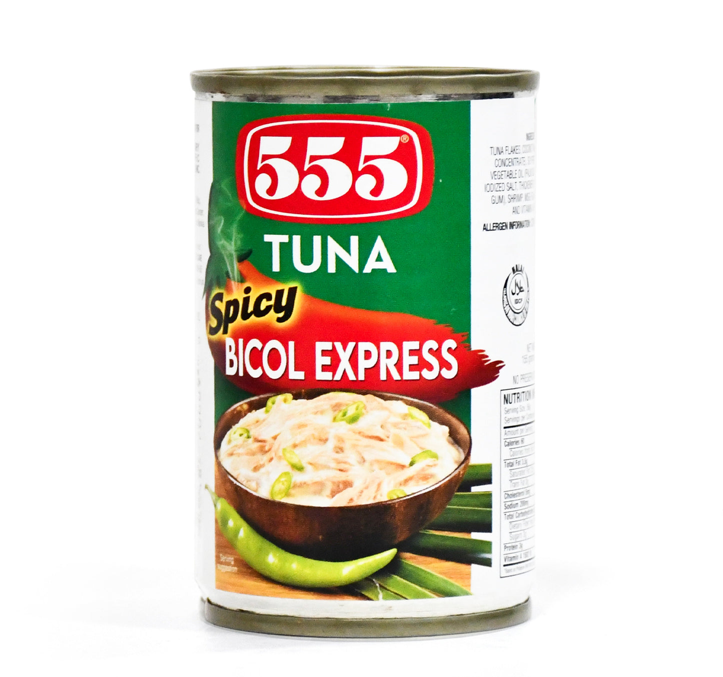 555 Tuna Spicy Bicol Express 155 g Lulu Hypermarket