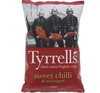 Tyrrells Sweet Chilli & Red Pepper Hand Cooked English Crisps 150 g