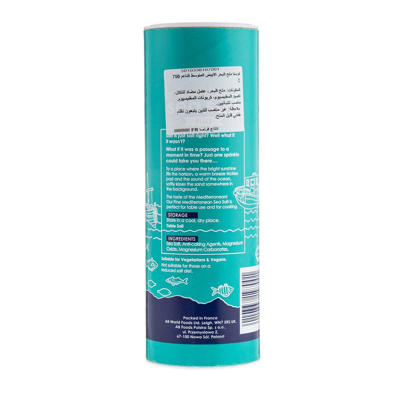 Costa Fine Mediterranean Sea Salt 750 g