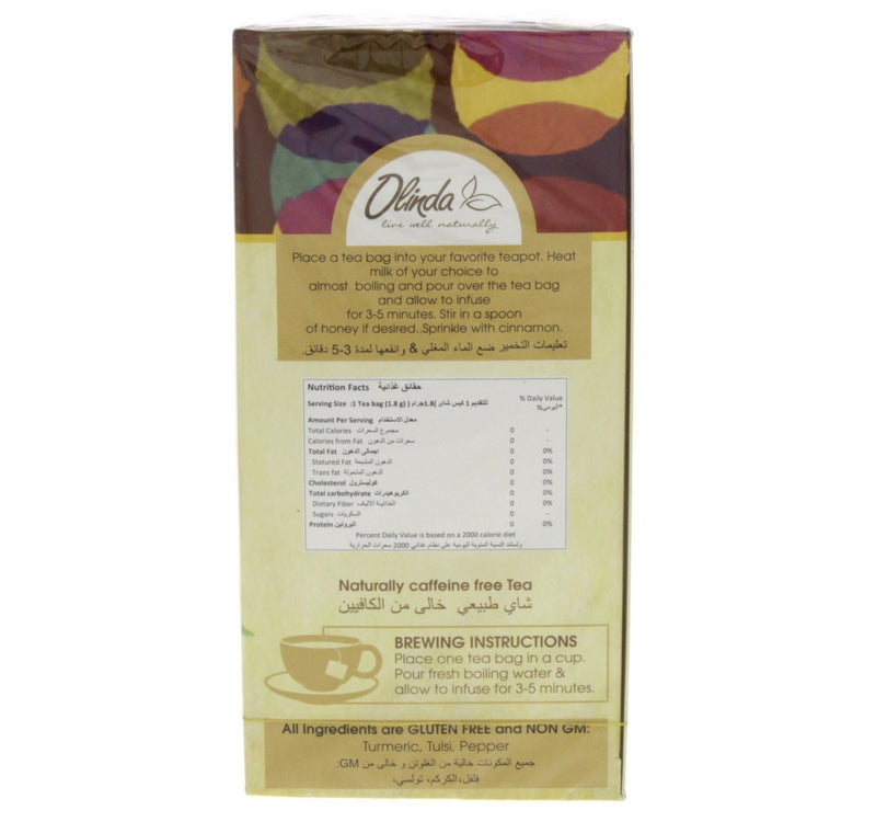 Olinda Turmeric Tulsi Tea 25 pcs