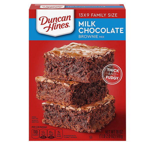 Duncan Hines Milk Chocolate Brownie Mix 510 g Lulu Hypermarket