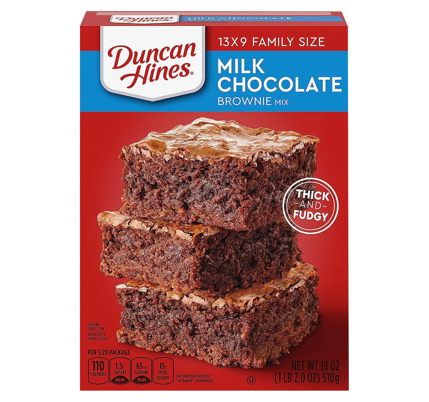 Duncan Hines Milk Chocolate Brownie Mix 510 g Lulu Hypermarket