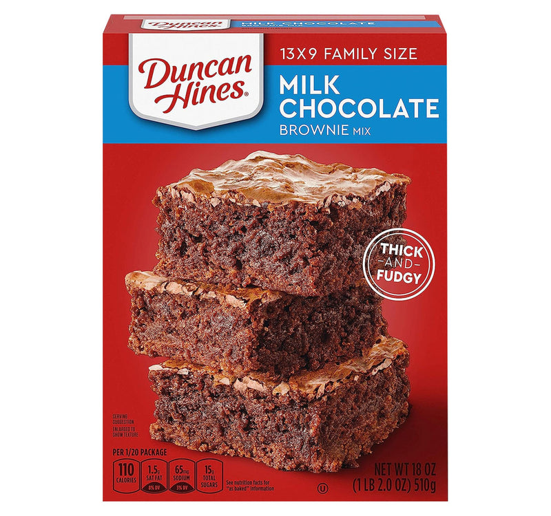 Duncan Hines Milk Chocolate Brownie Mix 510 g Lulu Hypermarket