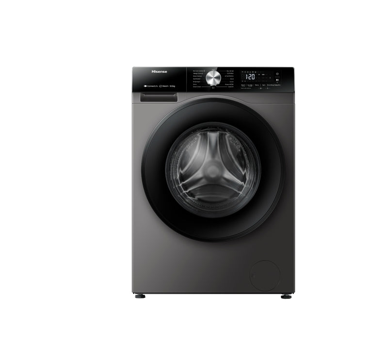 Hisense Front Load Washing Machine, 10 kg, 1400 RPM, Titanium Grey, WF3S1043BT
