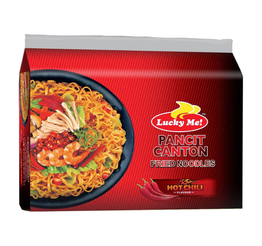 Lucky Me Hot Chili Flavour Instant Pancit Canton 6 x 60 g Lulu Hypermarket
