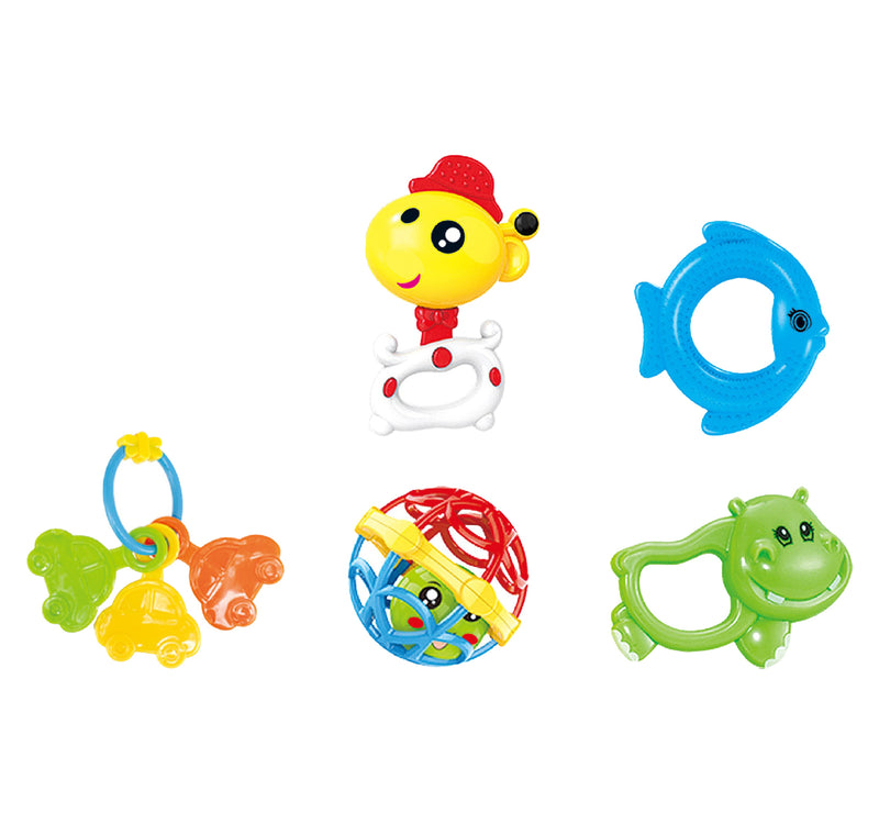 First Step Baby Rattle Set, 5 pcs, BM6005-3A25