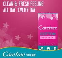 Carefree Panty Liners Cotton Fresh Scent 20pcs