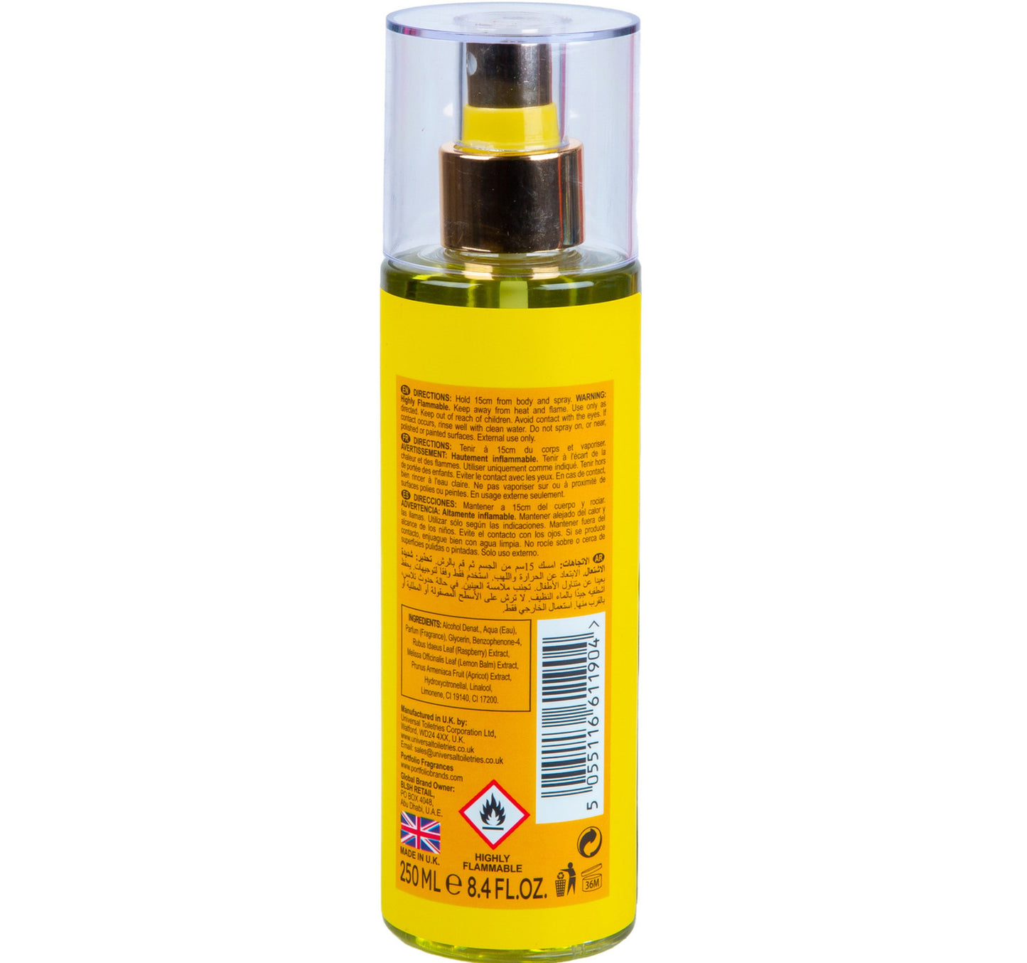 Portfolio Golden Petals Luxury Fragrance Mist For Women 250ml