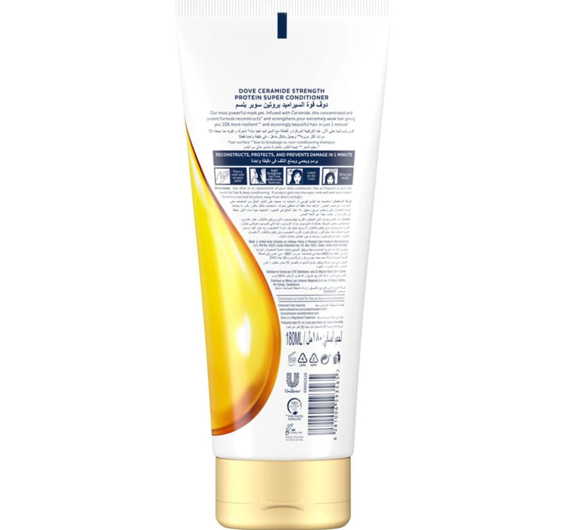 Dove Protein Super Conditioner Ceramide Strength In 1 Minute 180 ml