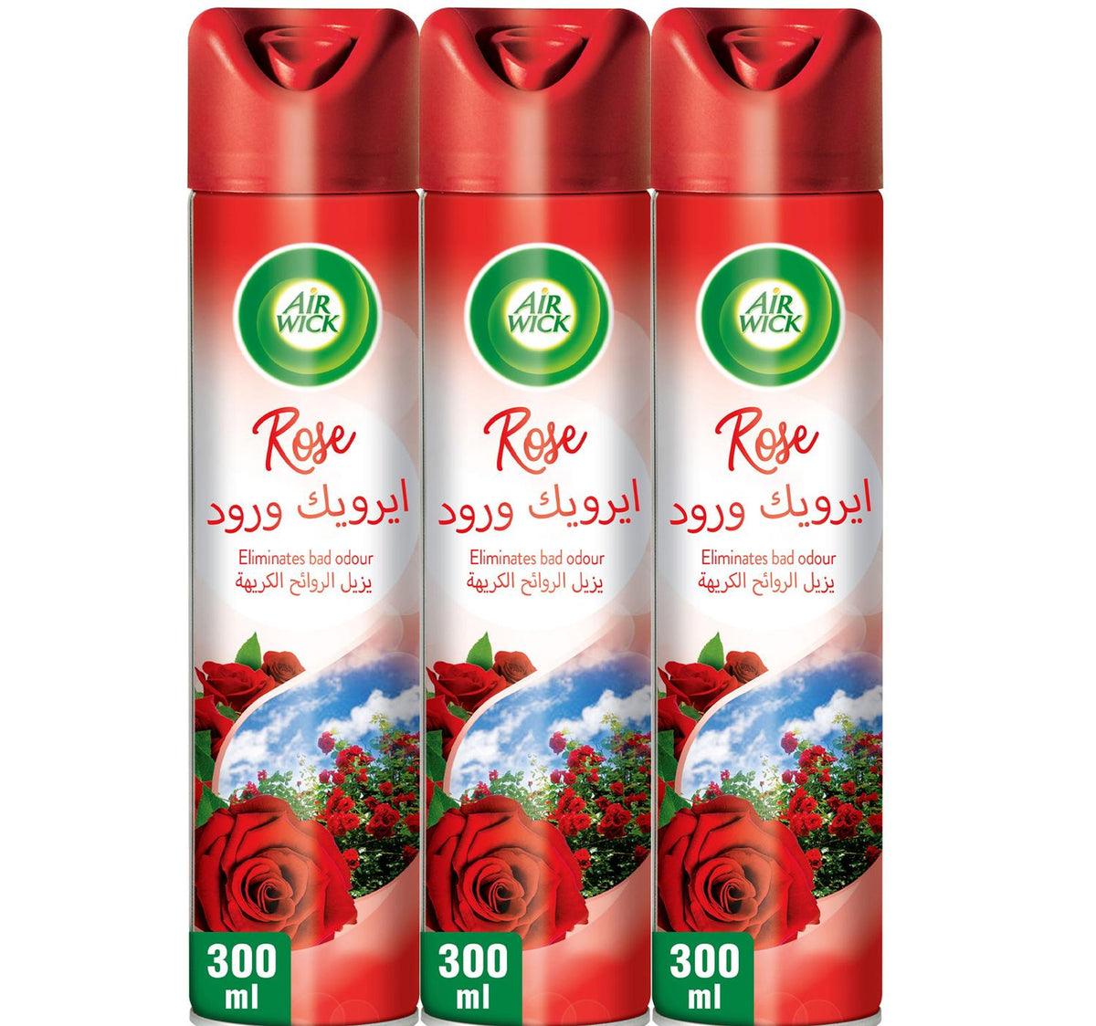 Air Wick Aerosol Rose Scent 3 x 300 ml