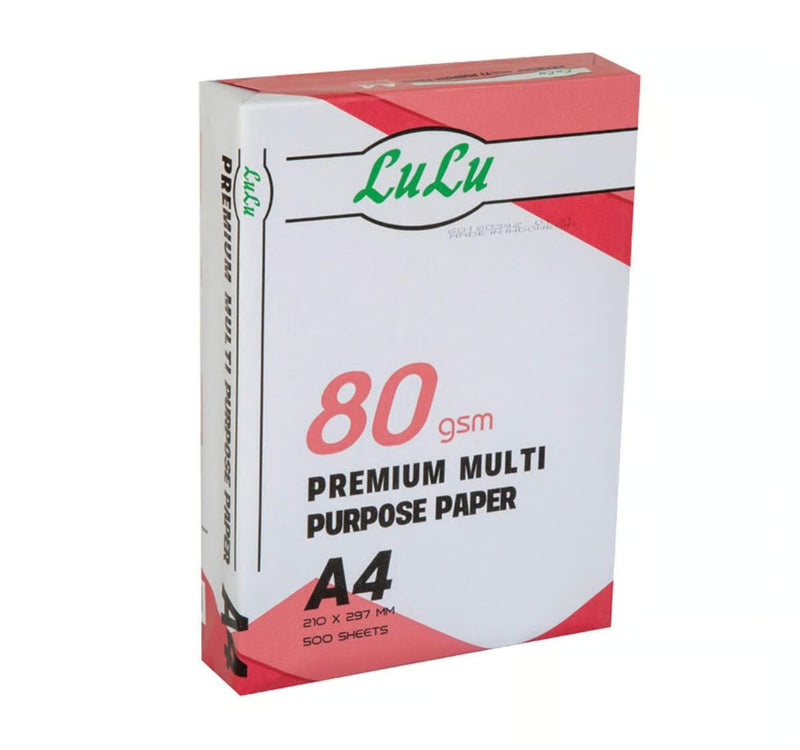 ورق نسخ لولو A4، 80 جم/م2، 5 × 500 ورقة