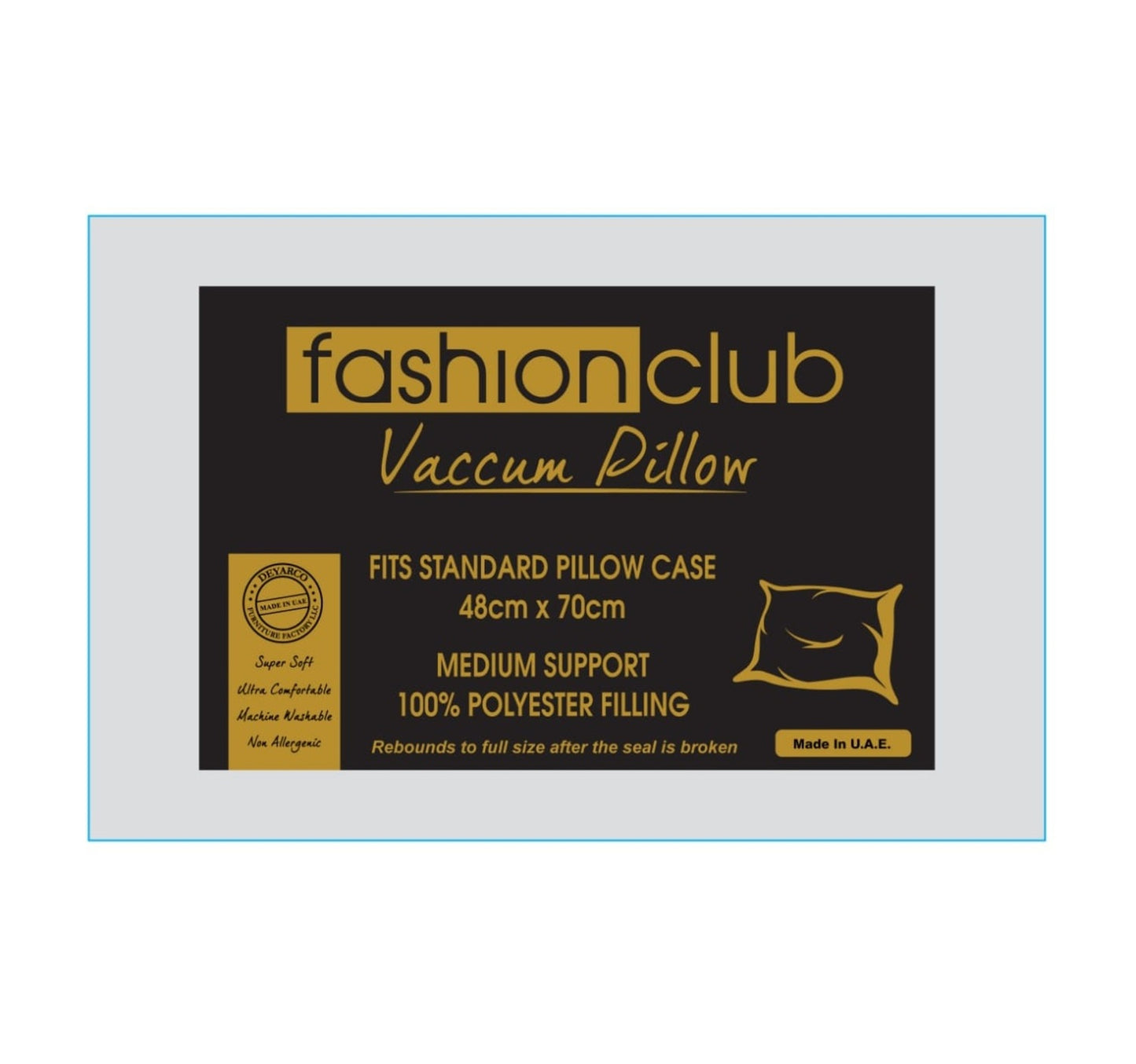 Fashion Club Vaccum Pillow 48x70cm