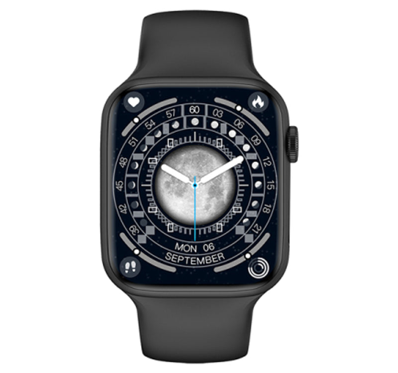 Wiwu SW01 Pro Sports Series 8 Smartwatch, 1.95 inches IPS Display, Black Sultan Center