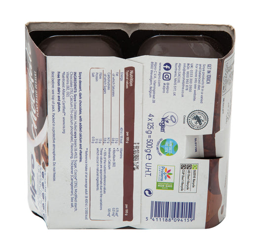 Alpro Plant Based Devilishly Dark Chocolate Dessert 4 x 125 g