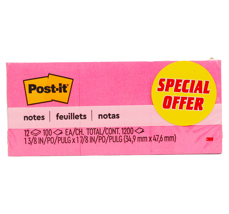 ملاحظات 3M Post-It بألوان نيون 653-AN