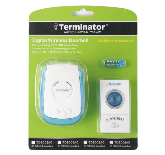 Terminator Wireless Door Bell TDB 009AC