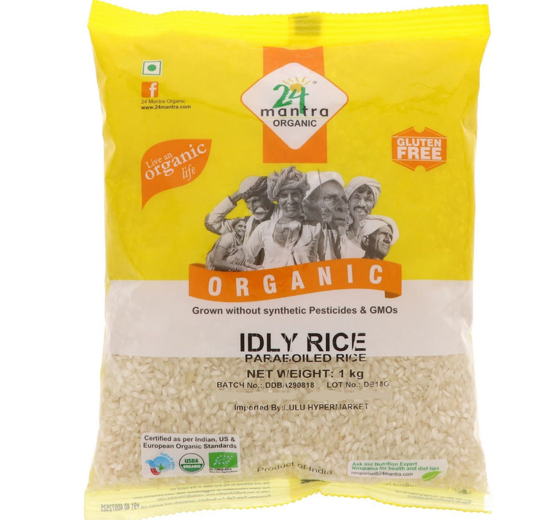 24 Mantra Organic Idly Rice Paraboiled Rice 1 kg Lulu Hypermarket